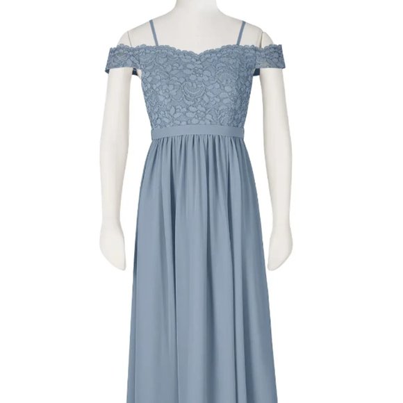 Azazie Dresses & Skirts - Azazie - Lea A18 (Dusty Blue)